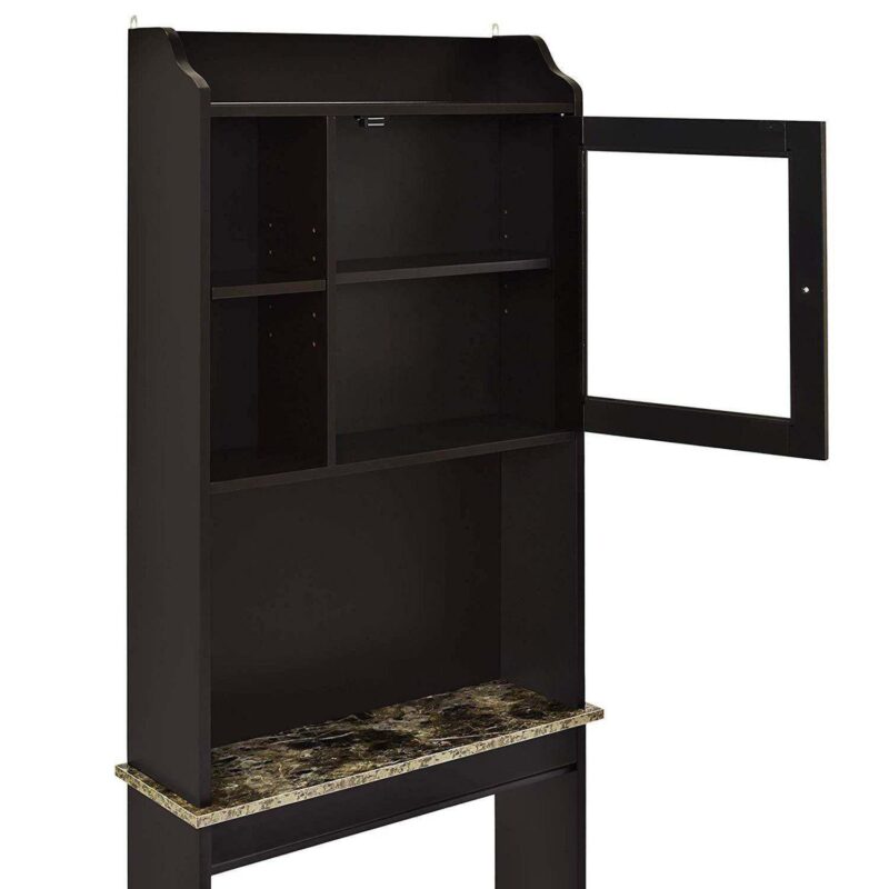 Over The Toilet Space Saver Wood Storage Cabinet For Home Bathroom - Image 2