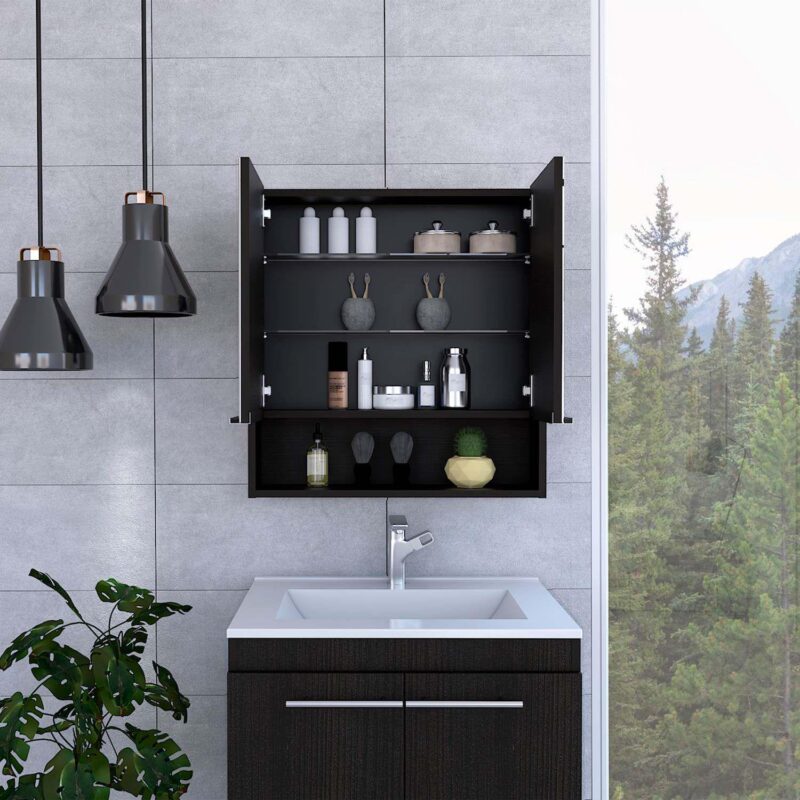 Ozark 24  Medicine Cabinet With Mirror, One Shelf - Image 4
