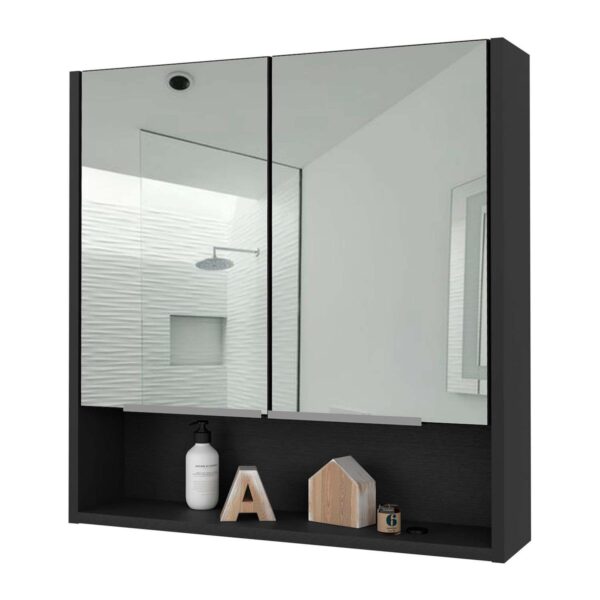 Ozark 24  Medicine Cabinet With Mirror, One Shelf