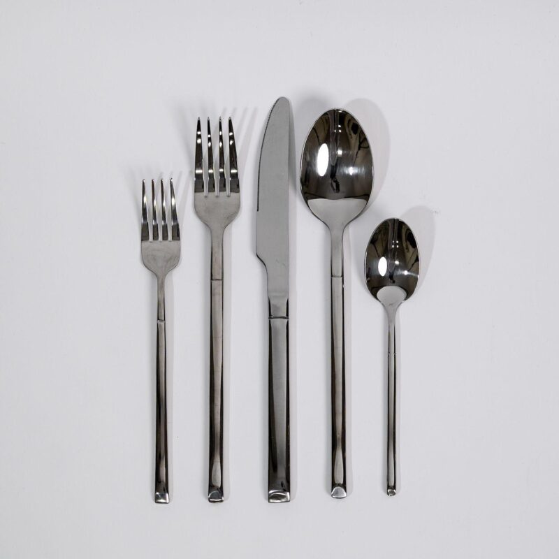 Ozarke Malta Cutlery Set, Stainless Steel, Shiny Silver - Set of 20 - Image 2