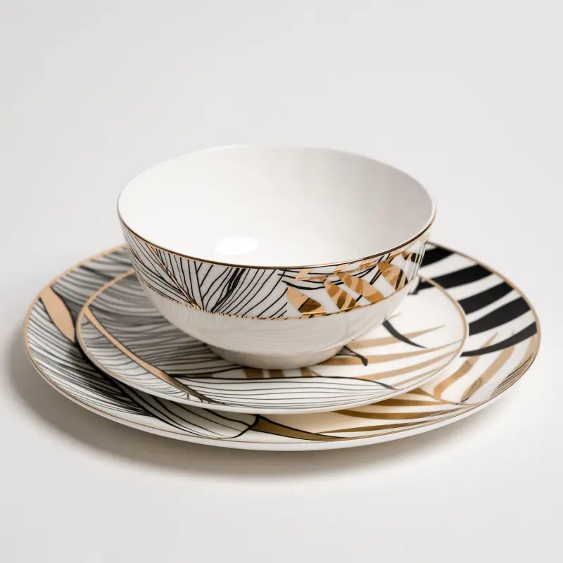 Ozarke's Alpha Golden Black Plates Set - Image 2