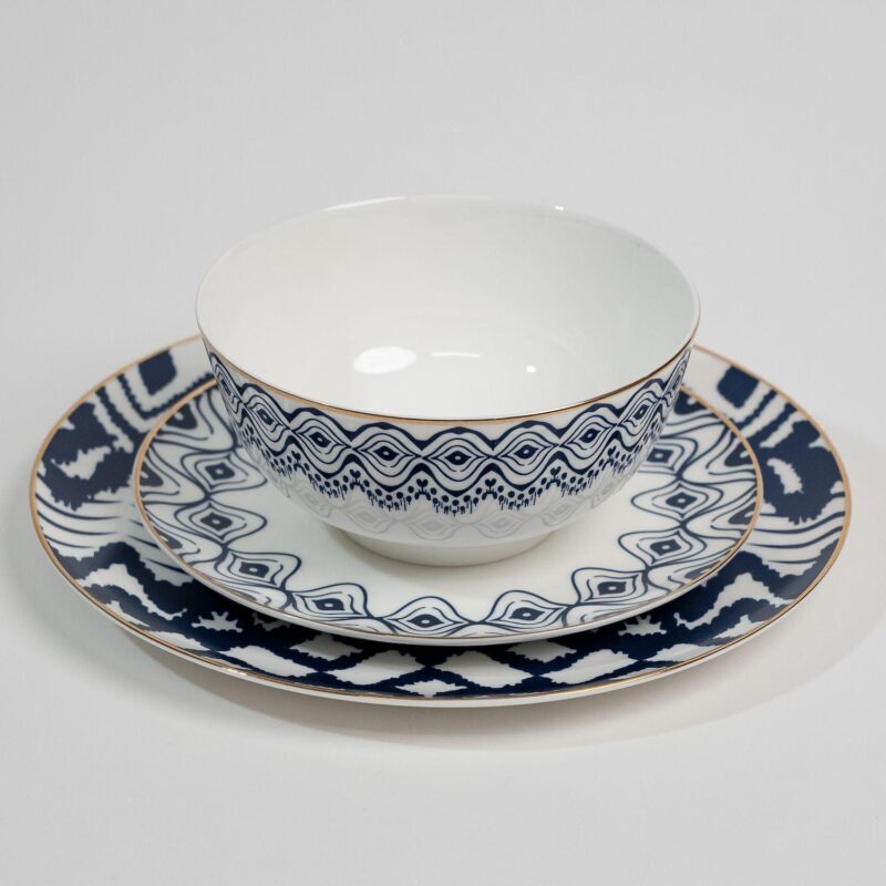 Ozarke's Parker Blue Designed Plates Set - Image 2