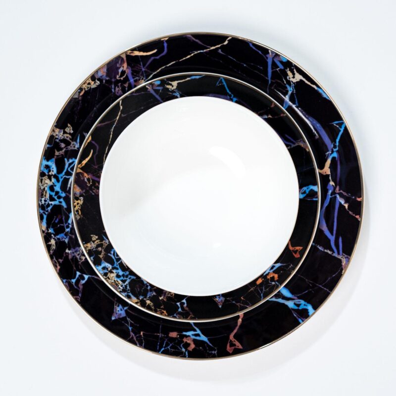 Ozarke's Pathway Black Marble Plates Set - Image 5