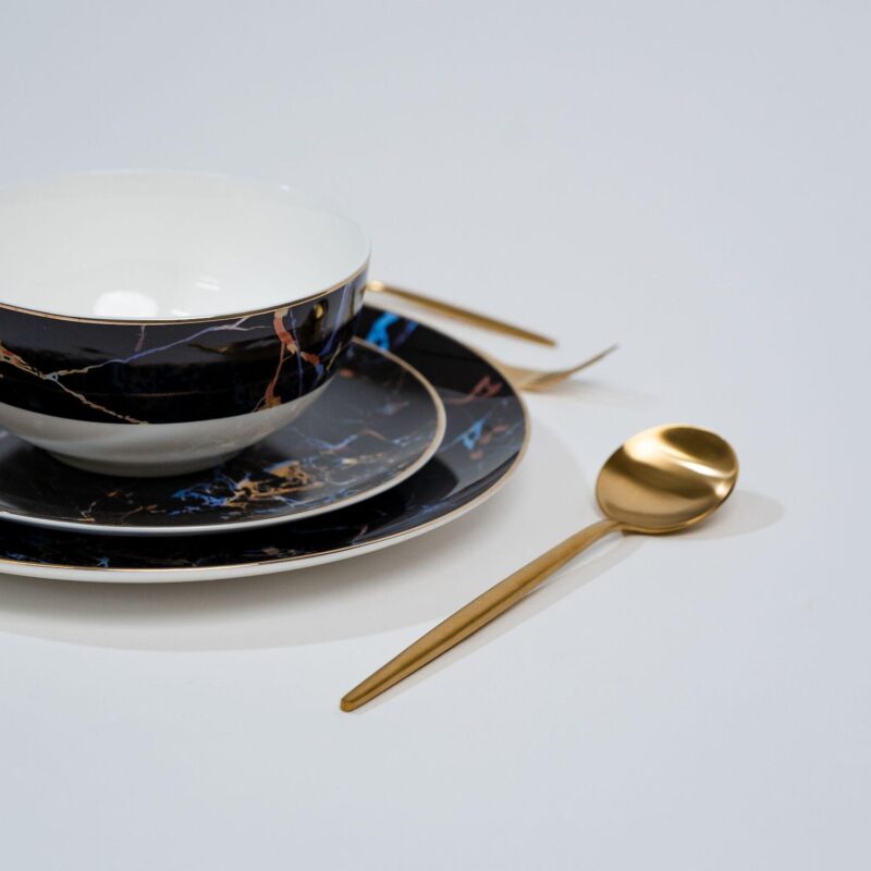 Ozarke's Pathway Black Marble Plates Set - Image 3