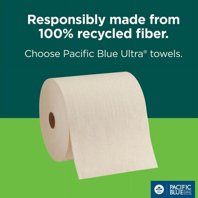 Pacific Blue Ultra Hardwound Paper Towels, 26490, White, 6 Count - Image 13