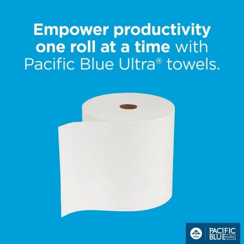 Pacific Blue Ultra Hardwound Paper Towels, 26490, White, 6 Count - Image 16