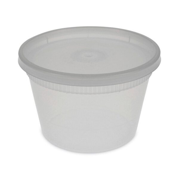 Pactiv Newspring DELItainer Microwavable Container, 16 oz, 2 x 2 x 2, Clear, Plastic, 240/Carton