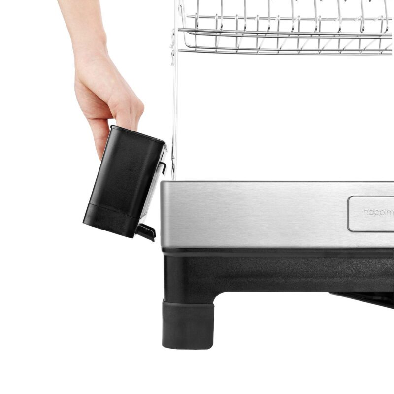 Palazzo Fingerprint-proof Stainless Steel 2-tier Dish Drying Rack With Swivel Spout Tray - Image 2