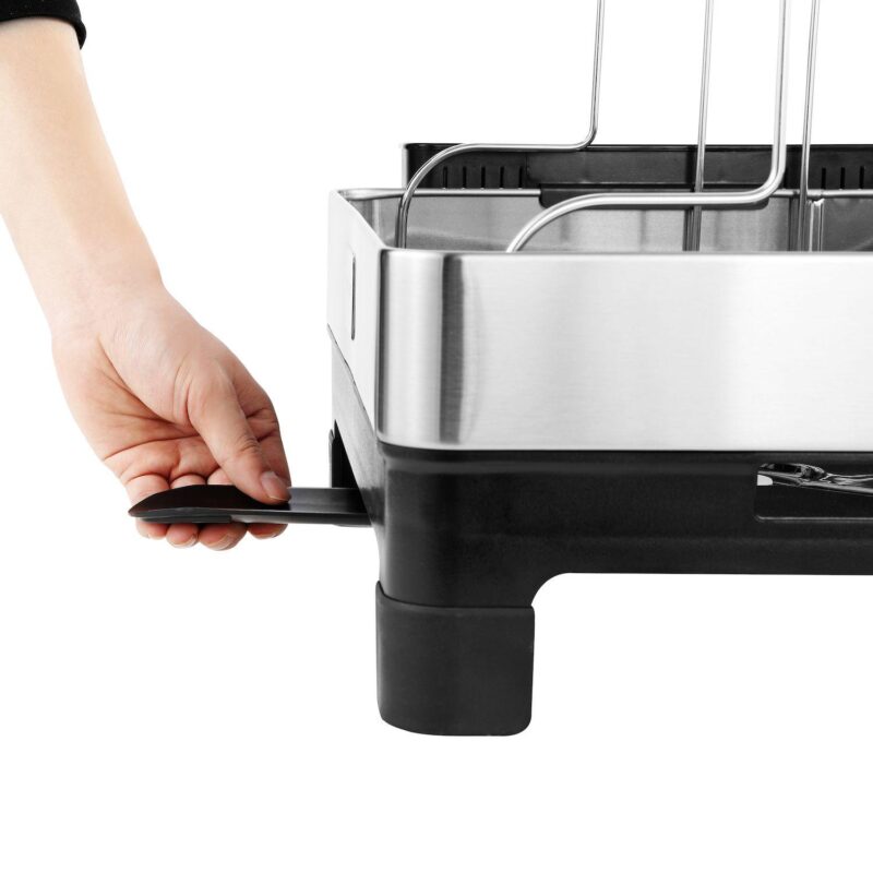 Palazzo Fingerprint-proof Stainless Steel 2-tier Dish Drying Rack With Swivel Spout Tray - Image 3