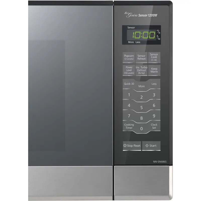 Panasonic Genius Sensor 1.2 Cu. Ft. 1200W Countertop/Built-In Microwave Oven with Inverter Technology - Image 13