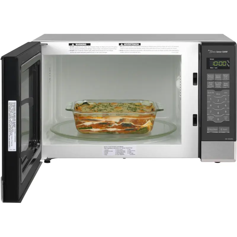 Panasonic Genius Sensor 1.2 Cu. Ft. 1200W Countertop/Built-In Microwave Oven with Inverter Technology - Image 11