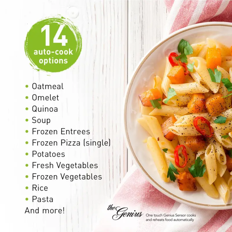 Panasonic Genius Sensor 1.2 Cu. Ft. 1200W Countertop/Built-In Microwave Oven with Inverter Technology - Image 3