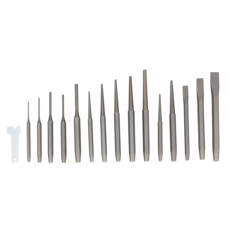Performance Tool W7540 28-Piece Punch and Chisel Set - Strong 6150 Chrome Vanadium Steel, Heat Treated and Tempered, with Storage Tray Included - Image 3