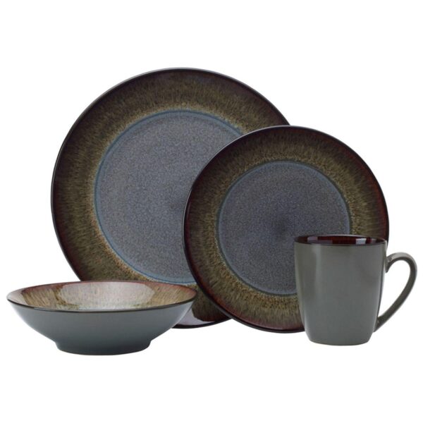 Pfaltzgraff Monroe Gray 16-pc. Dinnerware Set