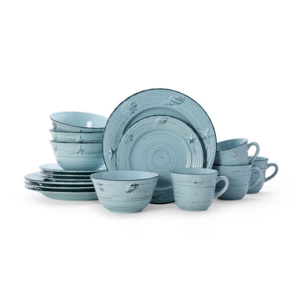 Pfaltzgraff Trellis Coastal Teal 16-pc. Dinnerware Set