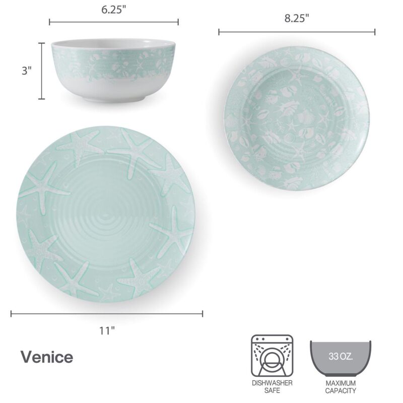 Pfaltzgraff Venice 12-Piece Dinnerware Set - Image 8