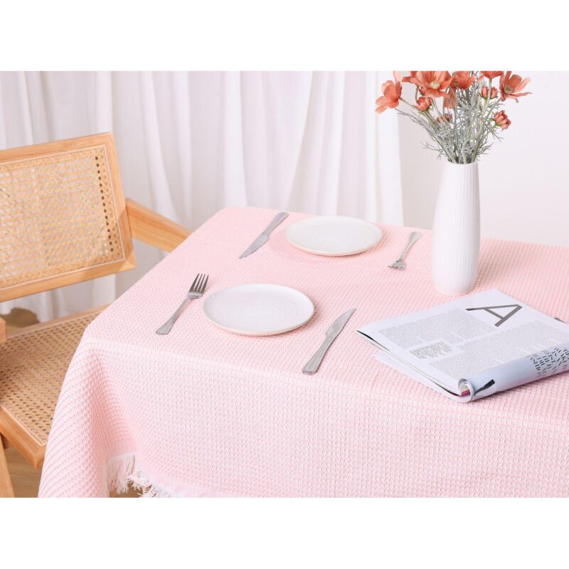 Picnic Dinner Cotton Linen Tassels Oil-proof Table Cover 1 Pc 51  X 91 - Image 5