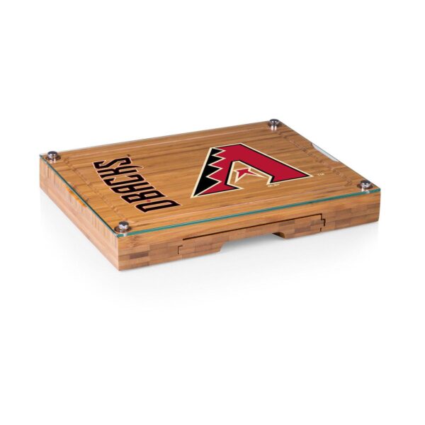 Picnic Time Arizona Diamondbacks Concerto Glass-Top Cheese Cutting Board and Tools Set