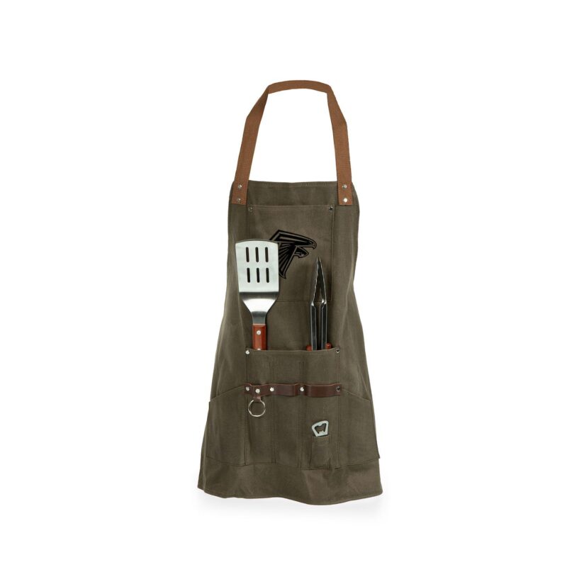 Picnic Time Atlanta Falcons Apron and BBQ Tools Set - Image 2