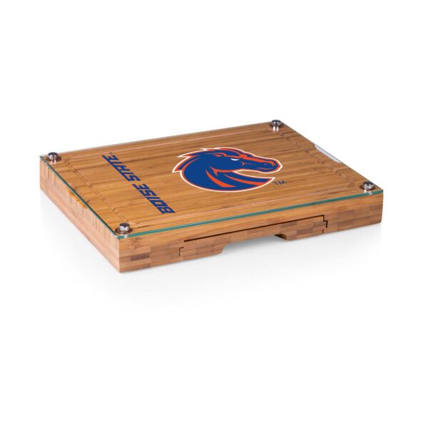 Picnic Time Boise State Broncos Concerto Glass-Top Cheese Cutting Board and Tools Set