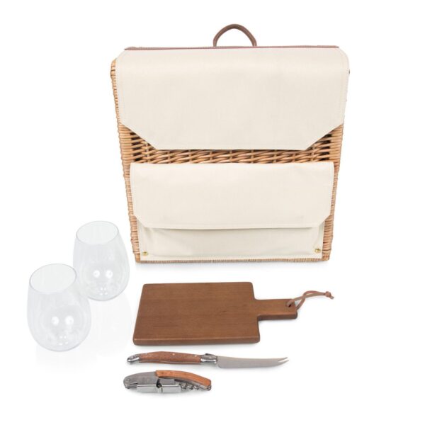 Picnic Time Corsica Grande Wine and Cheese Basket Backpack