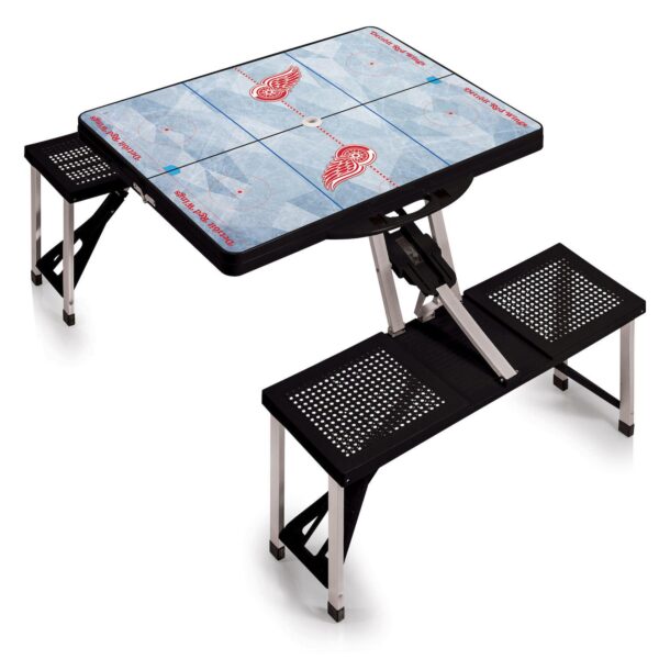 Picnic Time Detroit Red Wings Portable Folding Picnic Table