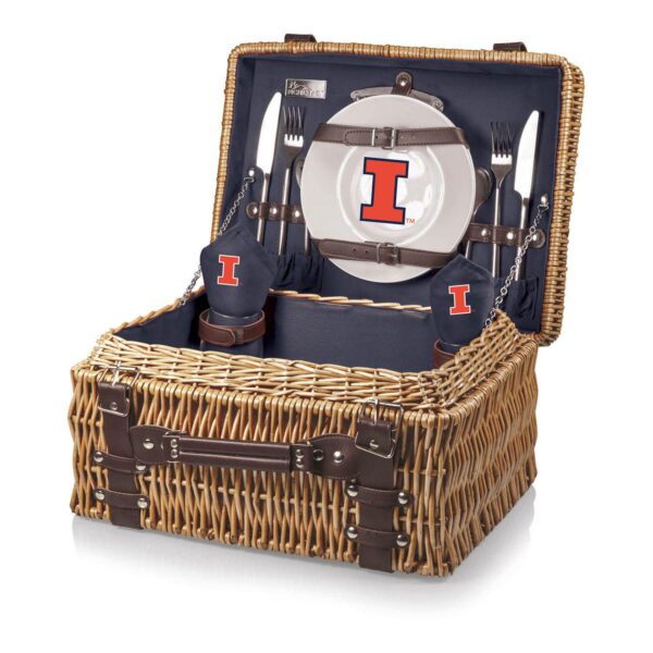 Picnic Time Illinois Fighting Illini Champion Picnic Basket Set