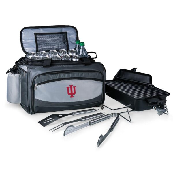 Picnic Time Indiana Hoosiers Vulcan Portable Propane Grill and Cooler Tote