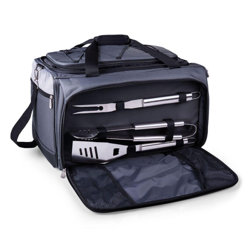 Picnic Time Kansas Jayhawks Portable Propane Grill and Cooler Tote - Image 2