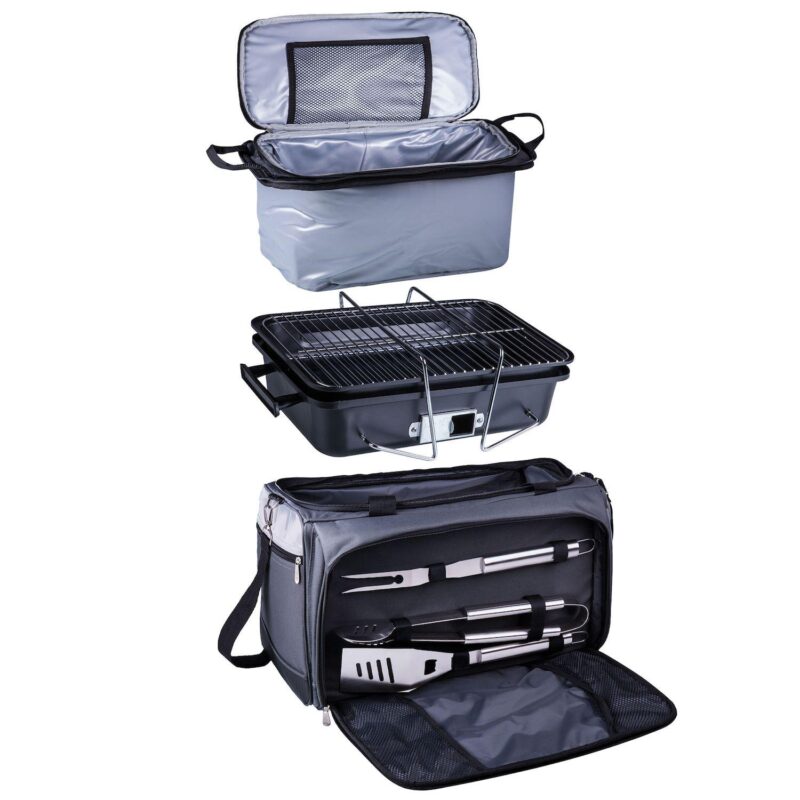 Picnic Time Kansas Jayhawks Portable Propane Grill and Cooler Tote - Image 5