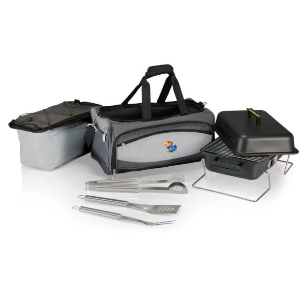 Picnic Time Kansas Jayhawks Portable Propane Grill and Cooler Tote