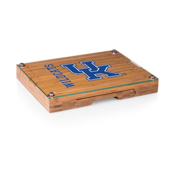 Picnic Time Kentucky Wildcats Concerto Glass-Top Cheese Cutting Board and Tools Set