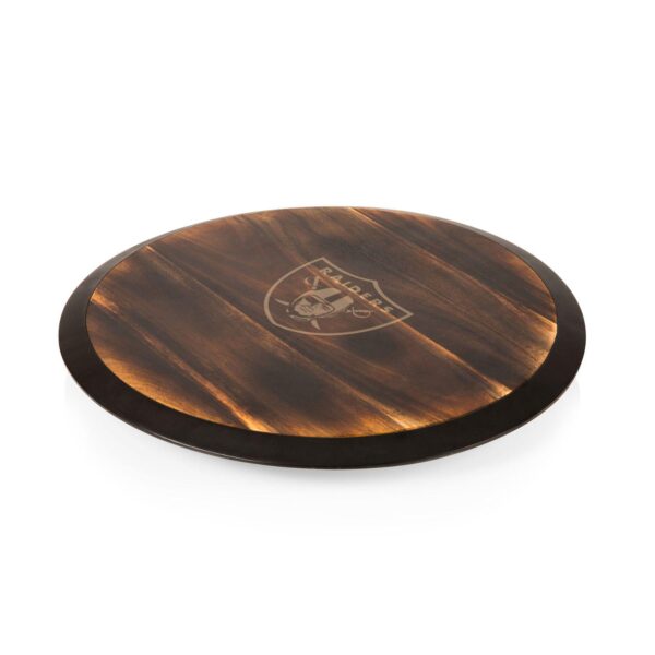 Picnic Time Las Vegas Raiders Lazy Susan Serving Tray