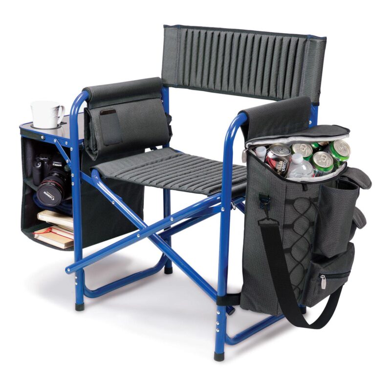 Picnic Time Los Angeles Dodgers Fusion Backpack Chair with Cooler - Image 4