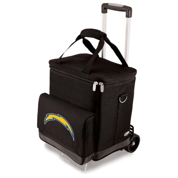 Picnic Time Los Angeles Chargers Cellar 6-Bottle Wine Carrier Cooler Trolley