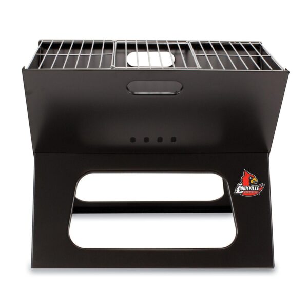 Picnic Time Louisville Cardinals Portable X-Grill