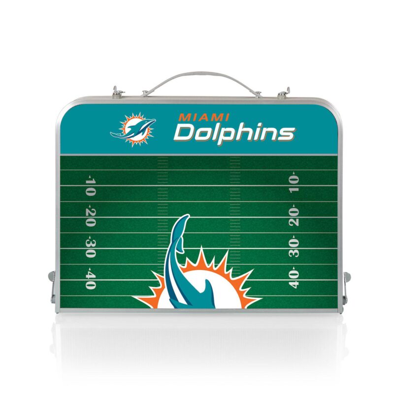 Picnic Time Miami Dolphins Mini Portable Folding Table - Image 3