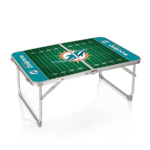 Picnic Time Miami Dolphins Mini Portable Folding Table