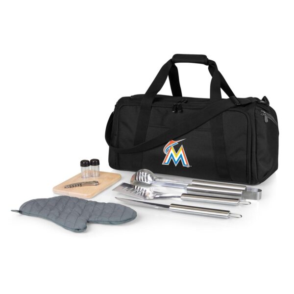 Picnic Time Miami Marlins Barbecue Kit Cooler