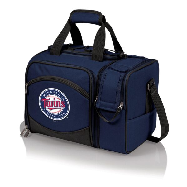 Picnic Time Minnesota Twins Malibu Picnic Basket Cooler Set