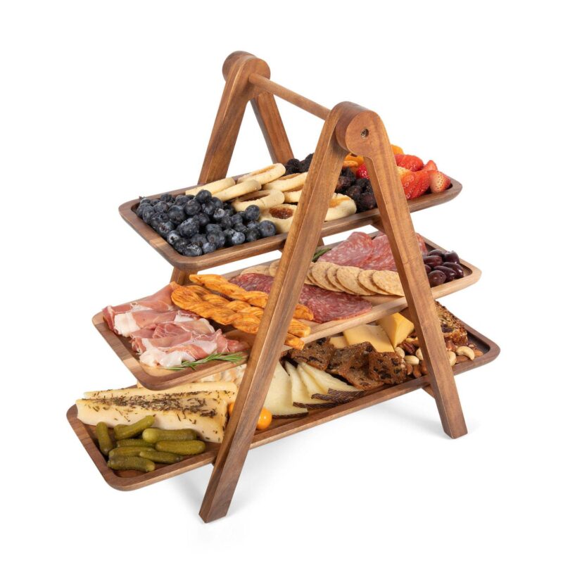 Picnic Time Missouri Tigers Tiered Ladder Serving Station - Image 3
