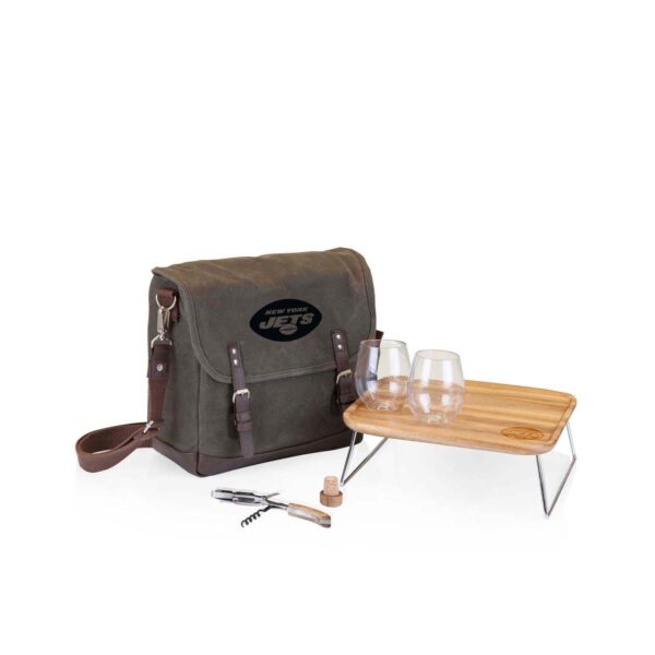 Picnic Time New York Jets Adventure Wine Tote Set