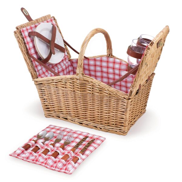 Picnic Time Piccadilly Double Lid Picnic Basket