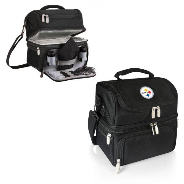 Picnic Time Pittsburgh Steelers Pranzo 7-Piece Insulated Cooler Lunch Tote Set