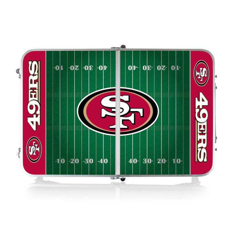 Picnic Time San Francisco 49ers Mini Portable Folding Table - Image 2