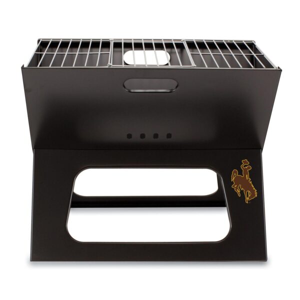 Picnic Time Wyoming Cowboys Portable X-Grill