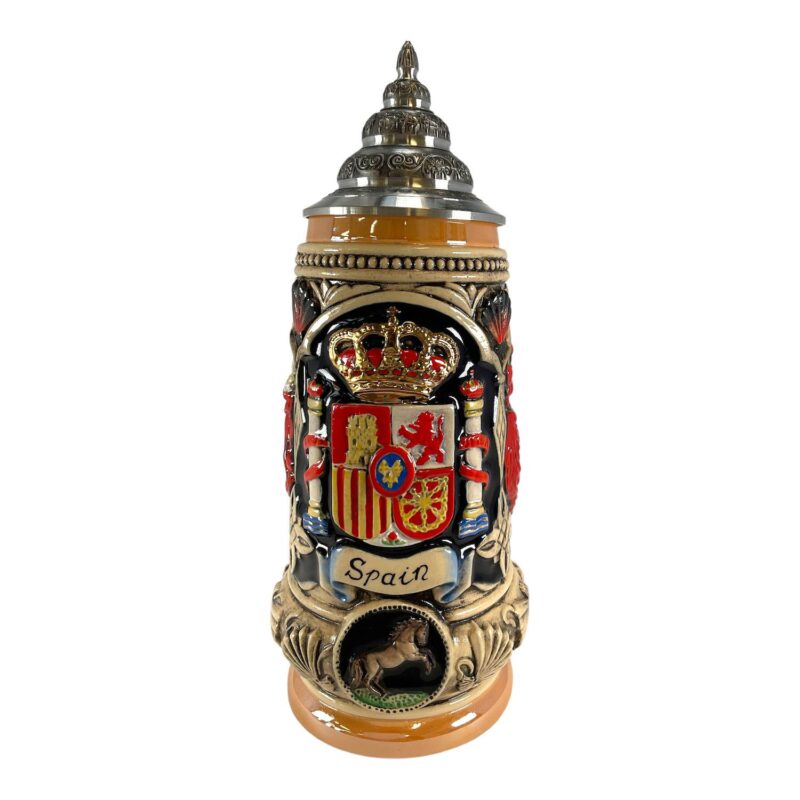 Pinnacle Peak Trading Spain Coat Of Arms Spanish Matador And Dancers Le German Beer Stein .5 L - Image 2