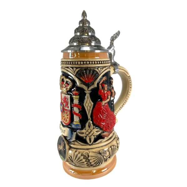 Pinnacle Peak Trading Spain Coat Of Arms Spanish Matador And Dancers Le German Beer Stein .5 L