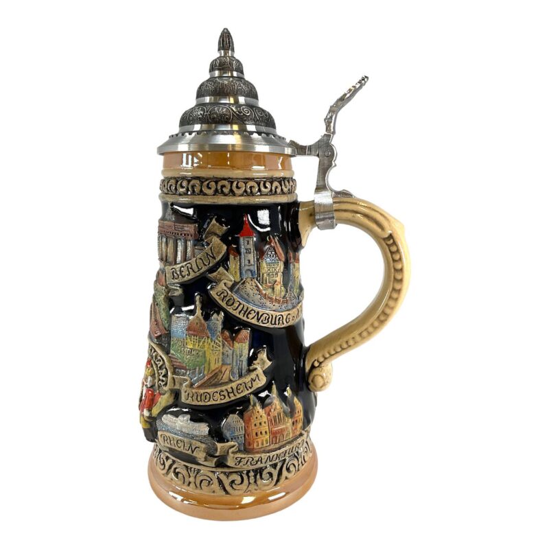 Pinnacle Peak Trading Deutschland Germany Painted City Landscapes Le German Beer Stein .5 L - Image 3