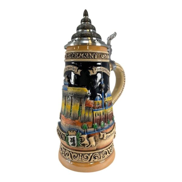 Pinnacle Peak Trading Berlin Germany Landmarks Le German Stoneware Beer Stein .5 L Made In Germany